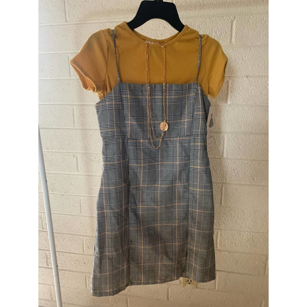 Rare edition girls plaid jumper dress - Picture 2 of 13